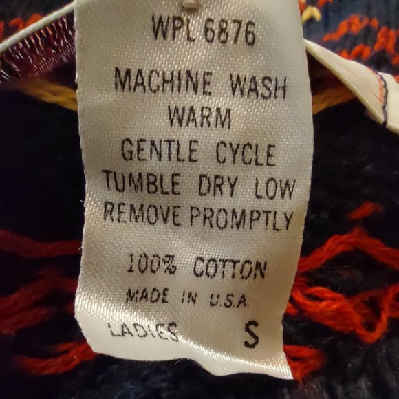 BAR HARBOR KNITS VINTAGE WOMAN'S SWEATER SIZE S 100% COTTON - Picture 6 of 6